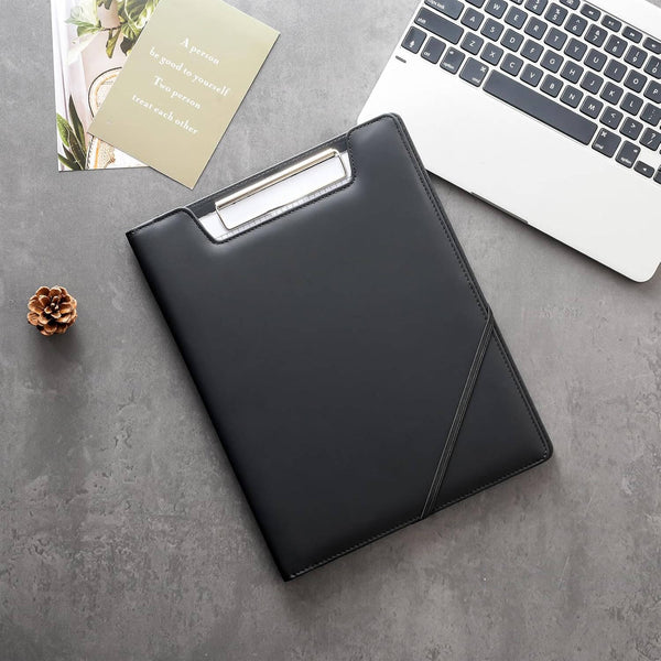 ProCase Leather Business Padfolio Clipboard Folder Black