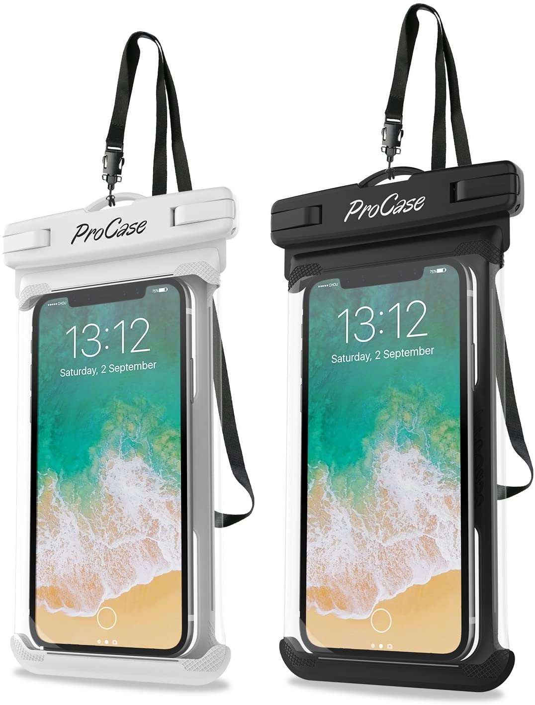 2 Pack Universal Waterproof Phone Case DryBag ProCase Procase