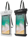 Universal Waterproof Pouch Phone Dry Bag - 2 Pack | ProCase white+black