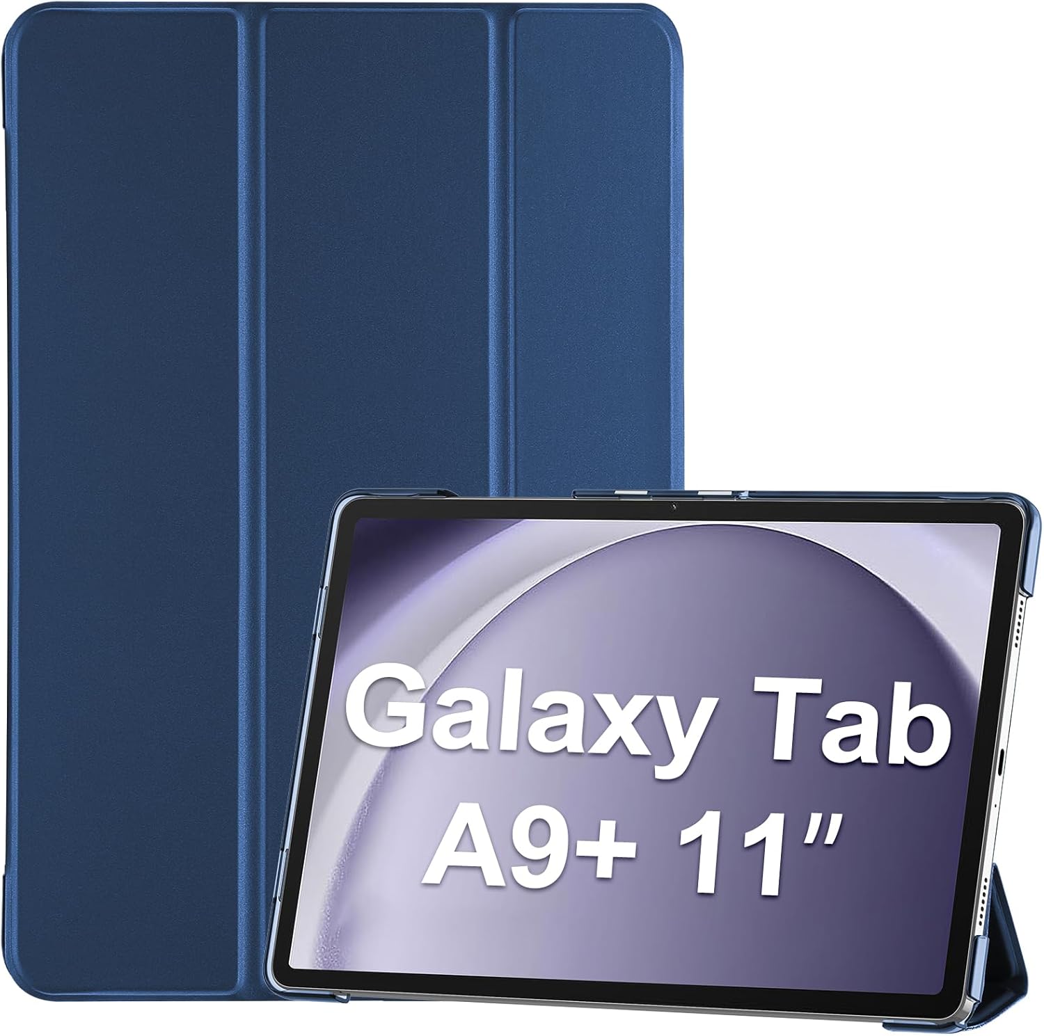 Smart Case for Galaxy Tab A9 Plus/A9+ 5g 11 Inch 2023 SM-X210 SM-X215 SM-X216 SM-X218, Slim Stand Hard Back Shell Protective Cover Folio Case for Galaxy Tab A9 Plus 2023, blue