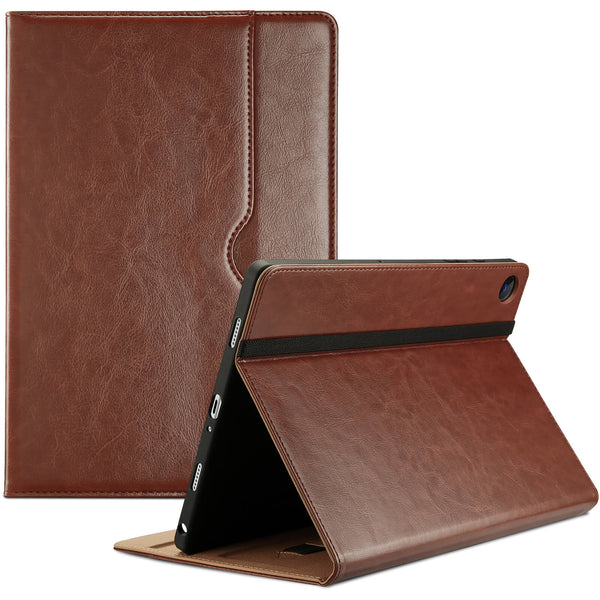 Premium PU Leather Folio Business Stand Cover with Hand Strap, Pencil Holder, Front Pocket for Galaxy Tab A9 Plus 11 Inch 2023 (Model: SM-X210/SM-X215/SM-X216/SM-X218)