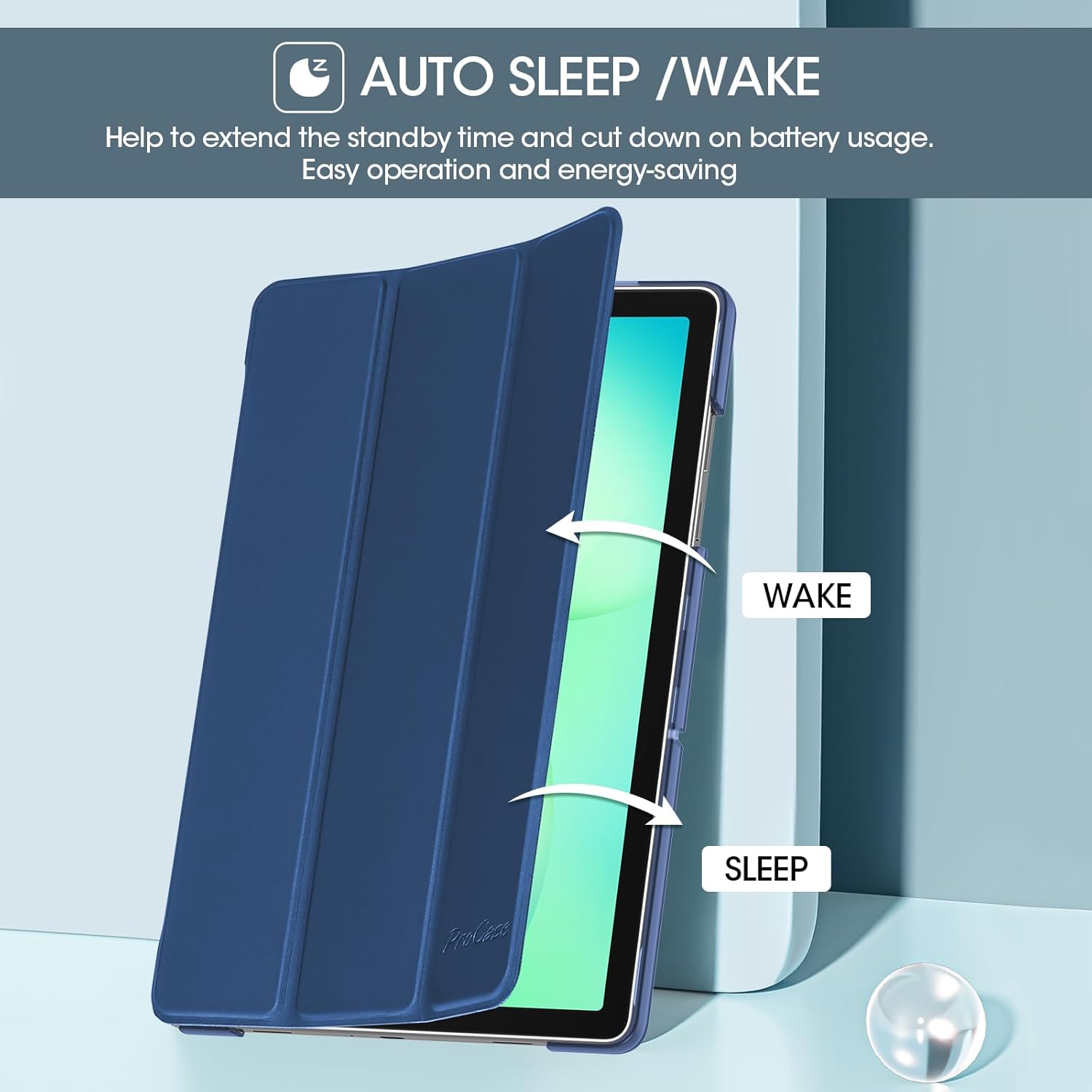 Slim Stand Hard Back Shell Protective Tablet Cover Folio Case for 11" Galaxy Tab A11+ Plus 2025/A9+ Plus 2023