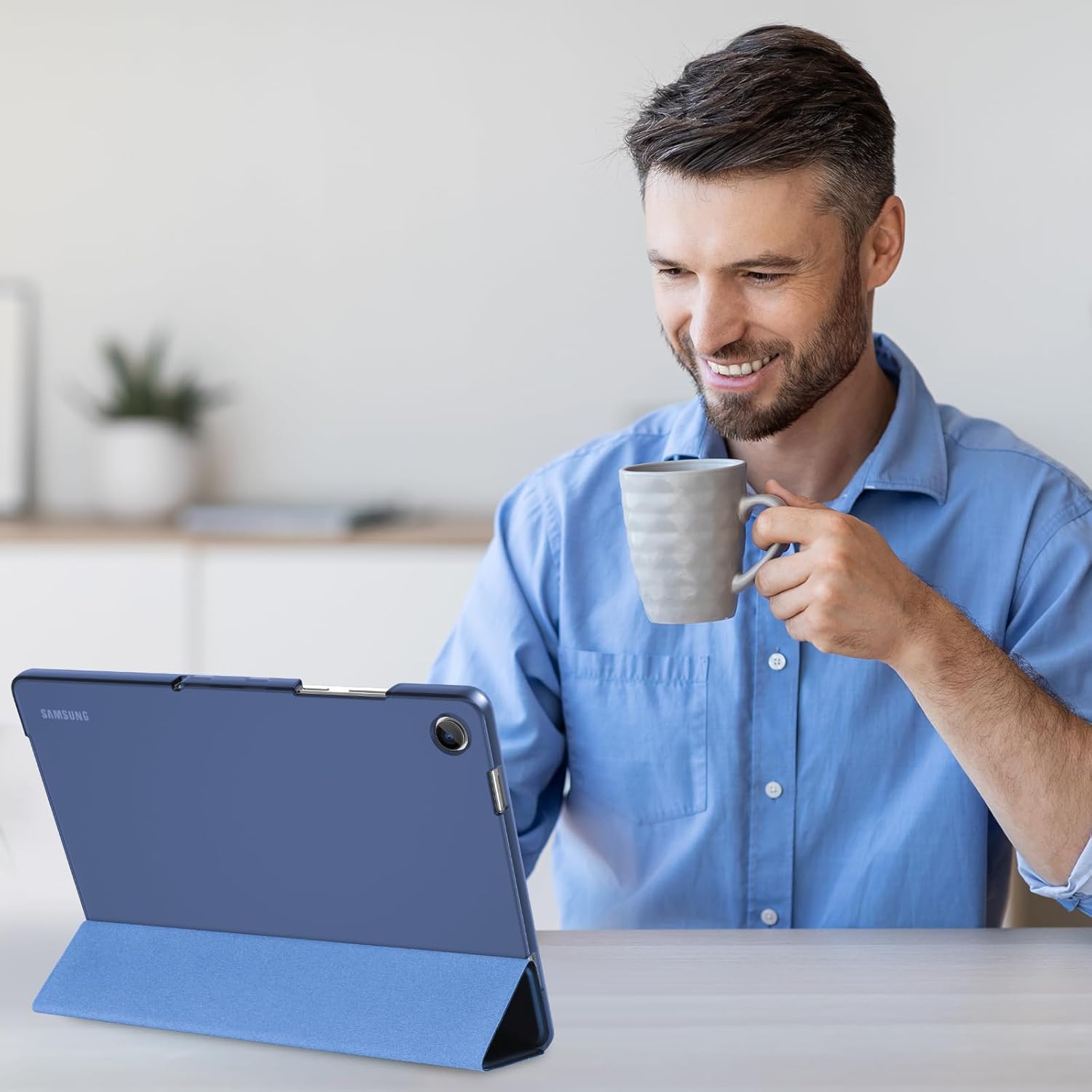 Slim Stand Hard Back Shell Protective Tablet Cover Folio Case for 11" Galaxy Tab A11+ Plus 2025/A9+ Plus 2023