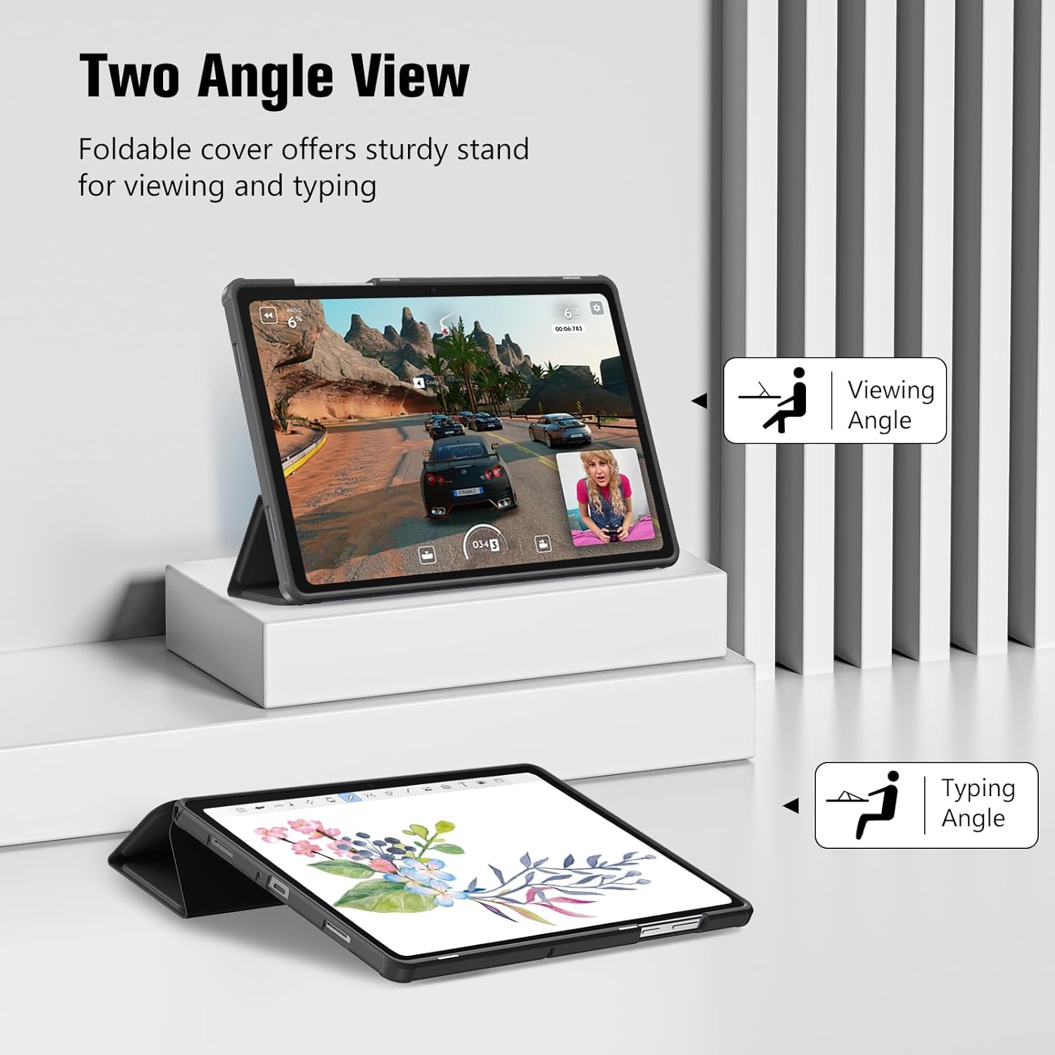 Galaxy Tab A11+ Plus/A9+ Plus 11 Inch Tablet Case with Soft TPU Back