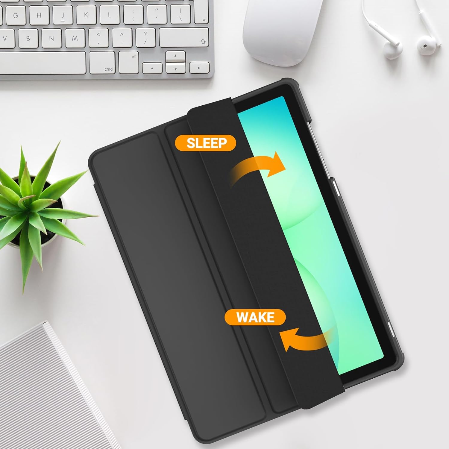 Galaxy Tab A11+ Plus/A9+ Plus 11 Inch Tablet Case with Soft TPU Back