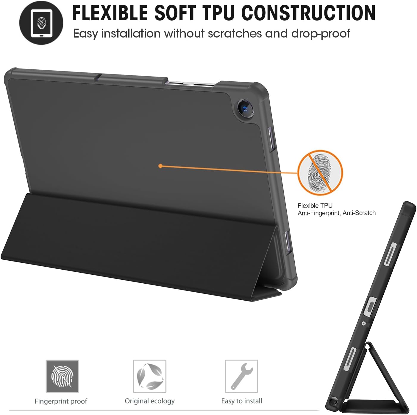 Galaxy Tab A11+ Plus/A9+ Plus 11 Inch Tablet Case with Soft TPU Back
