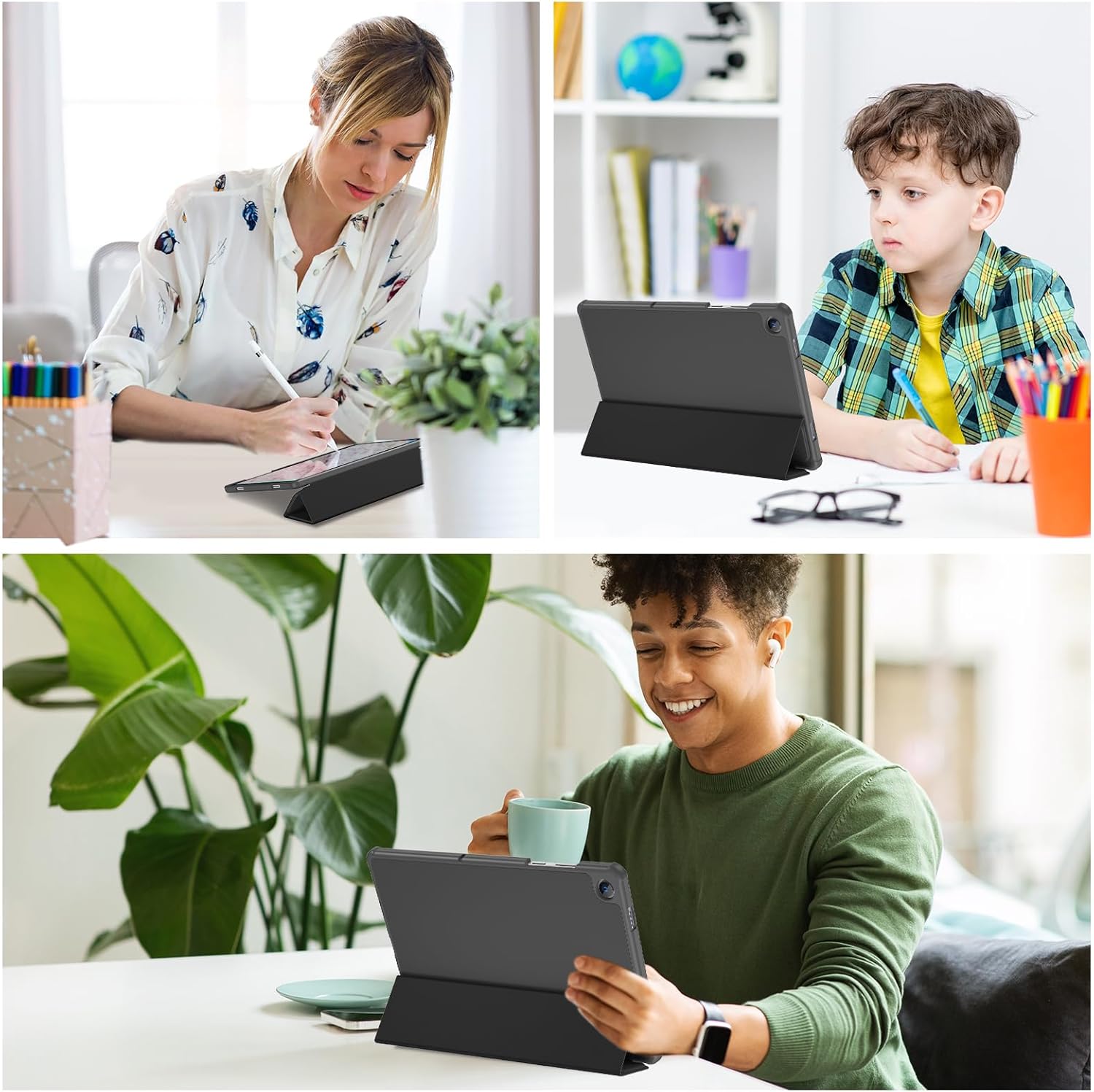 Galaxy Tab A11+ Plus/A9+ Plus 11 Inch Tablet Case with Soft TPU Back