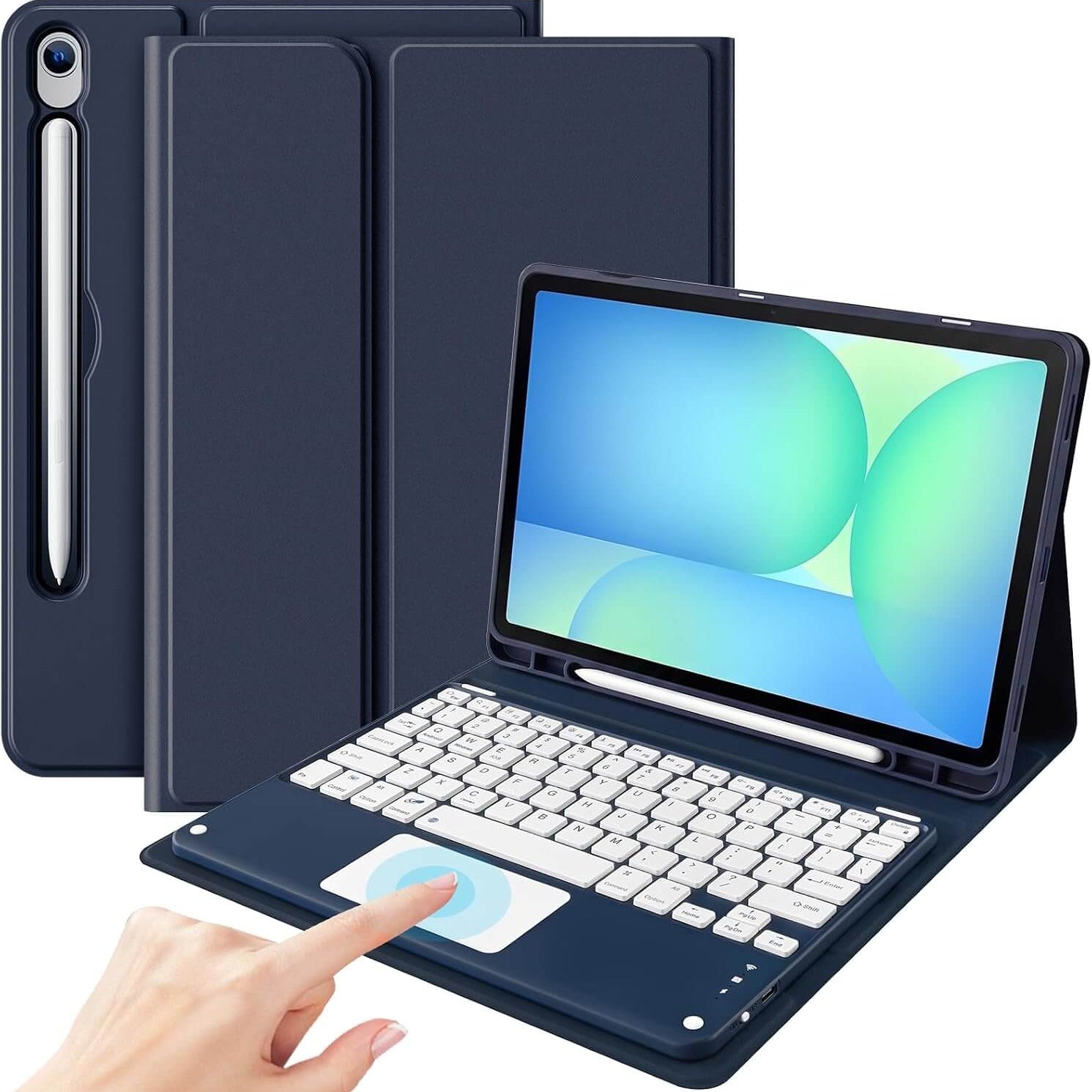 ProCase Keyboard Case for Galaxy Tab S10 FE/S10 Lite 10.9-Inch, Navy