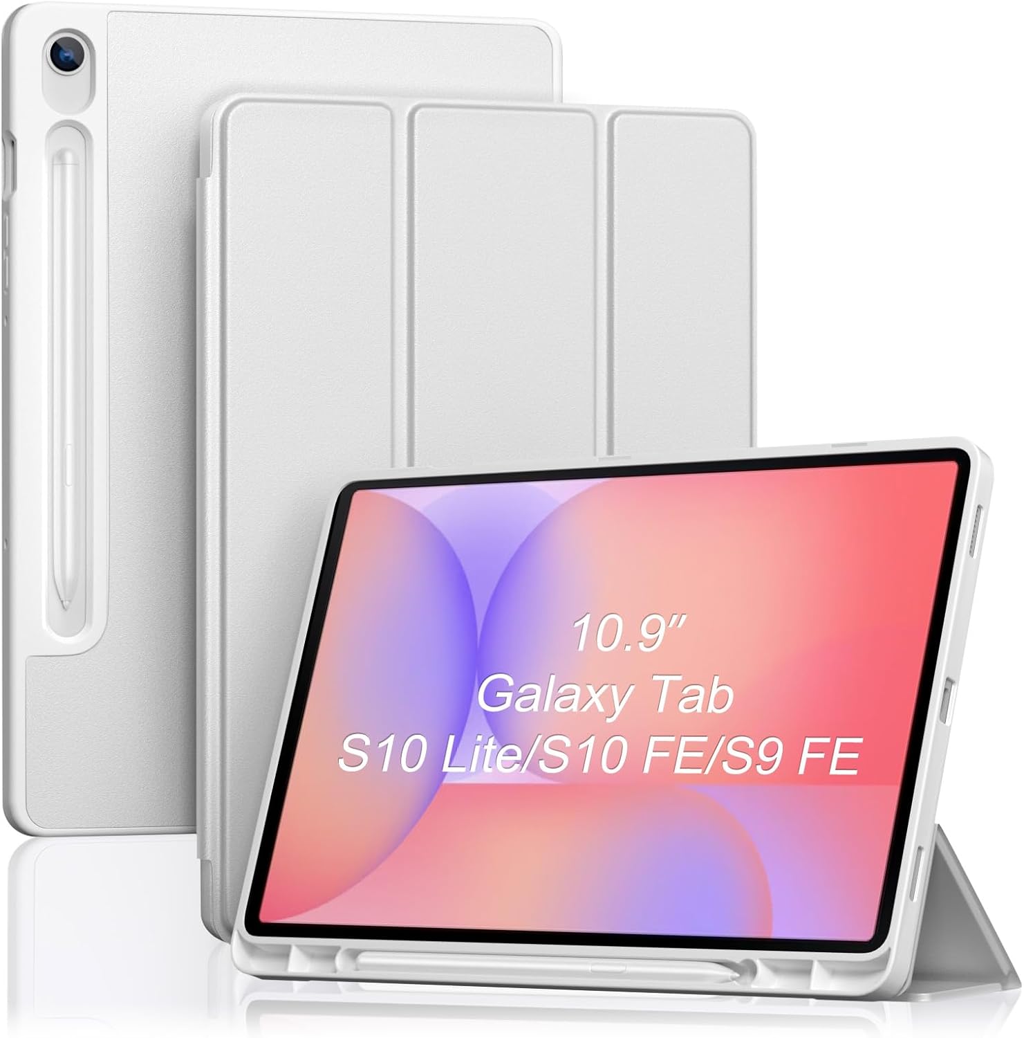 Smart Case for Galaxy Tab S10 Lite/S10 FE/S9 FE 10.9-Inch with Pen Holder