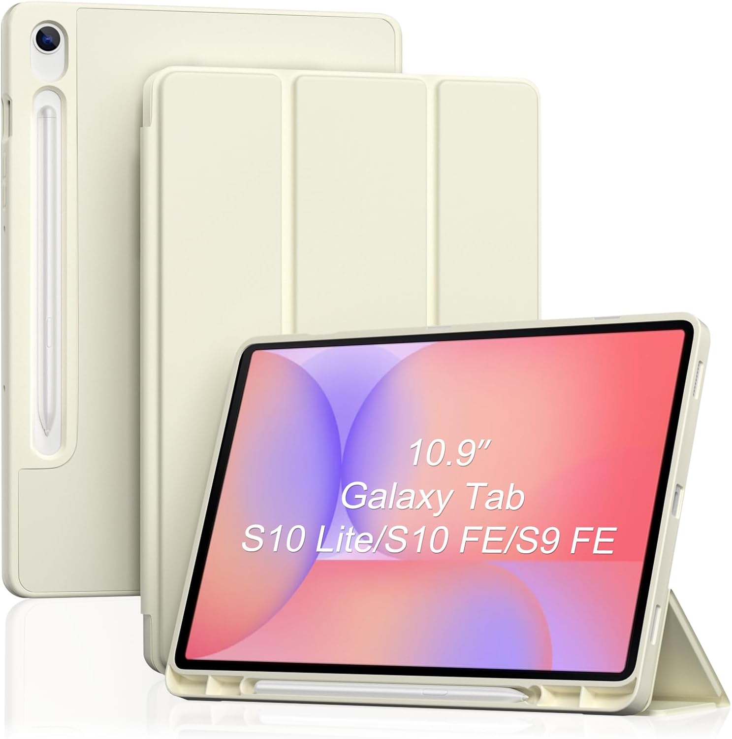 Smart Case for Galaxy Tab S10 Lite/S10 FE/S9 FE 10.9-Inch with S Pen Holder