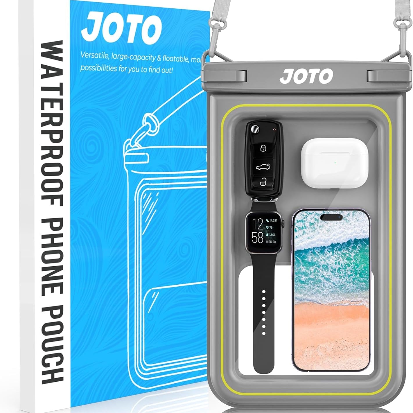 waterproof phone grey case