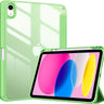 iPad (A16) 11th 2025/ 10th Hybrid light green Case with Pencil Holder 
