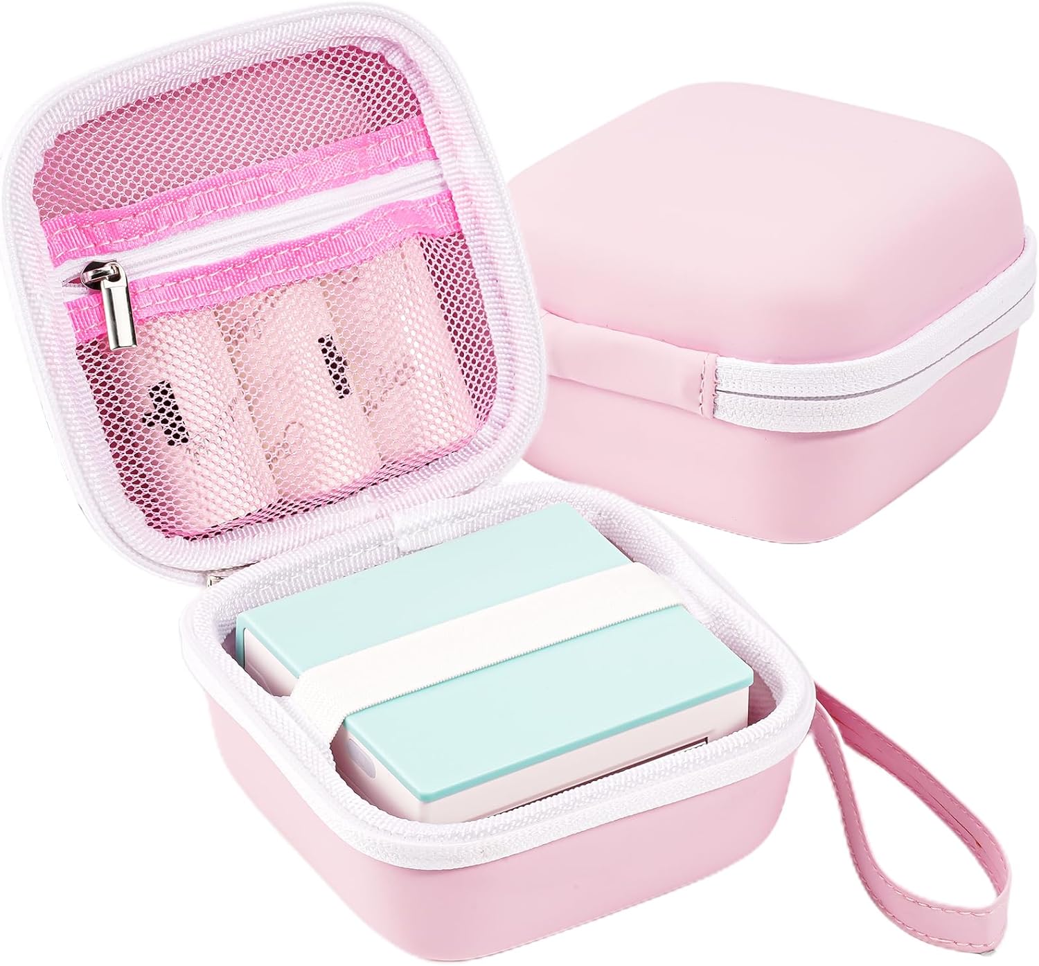 ProCase Carrying Case for Sticker Printer Phomemo M02 P12 Memoking T02 Pink