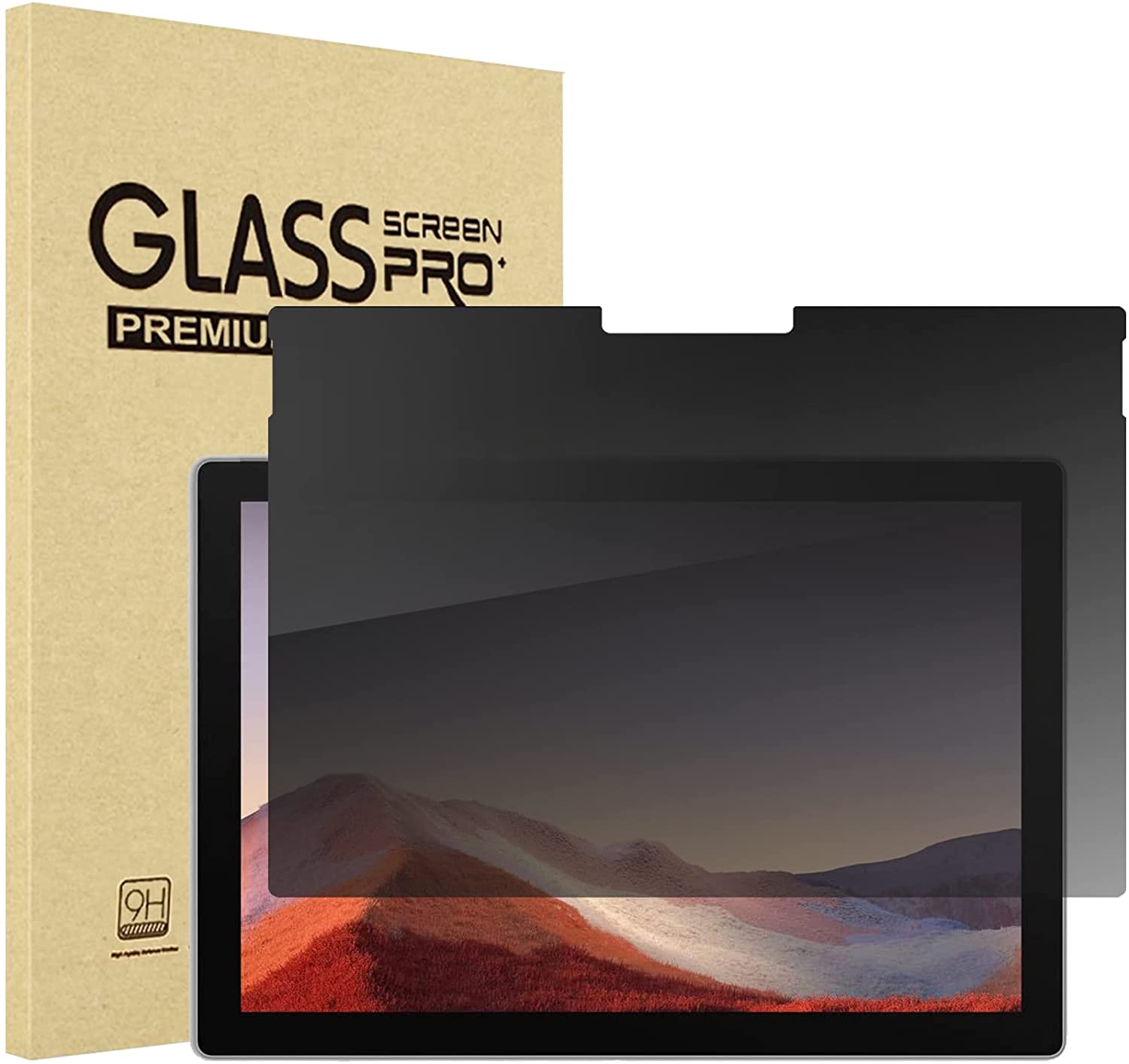 Microsoft Surface Pro 4/ 5/ 6/ 7/ 7 Plus 12.3" Privacy Glass Screen Protector