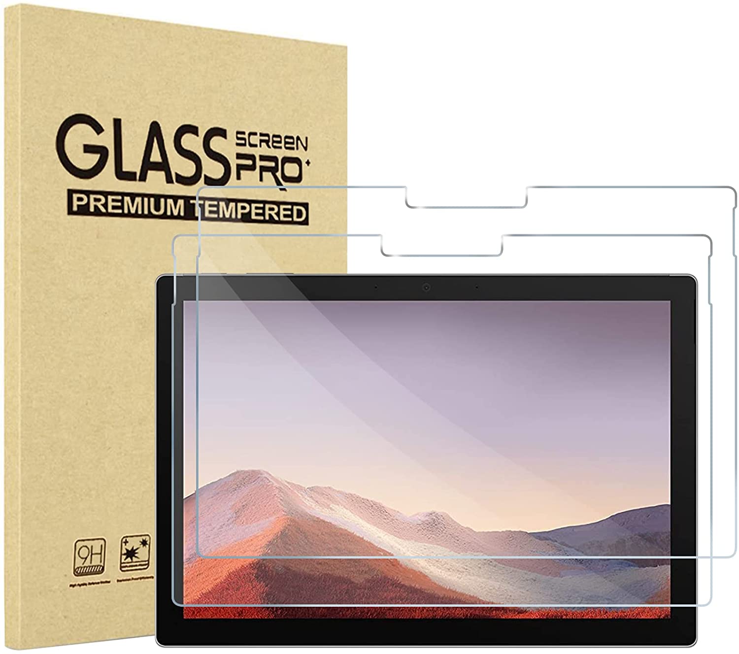 Surface Pro 7 Plus/ Pro 7/ Pro 6/ Pro 5/ Pro 4 Tempered Glass Screen Protector