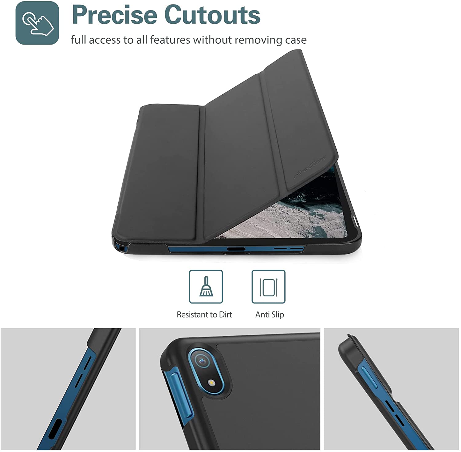 Nokia T20 10.36" 2021 Slim Protective Black Case