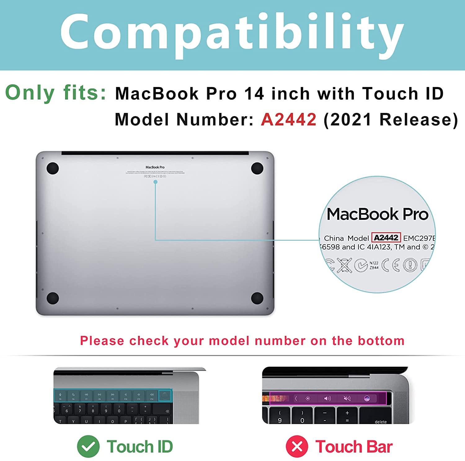 MacBook Pro 14" 2021-2023 Hard Shell Case with Keyboard Skin