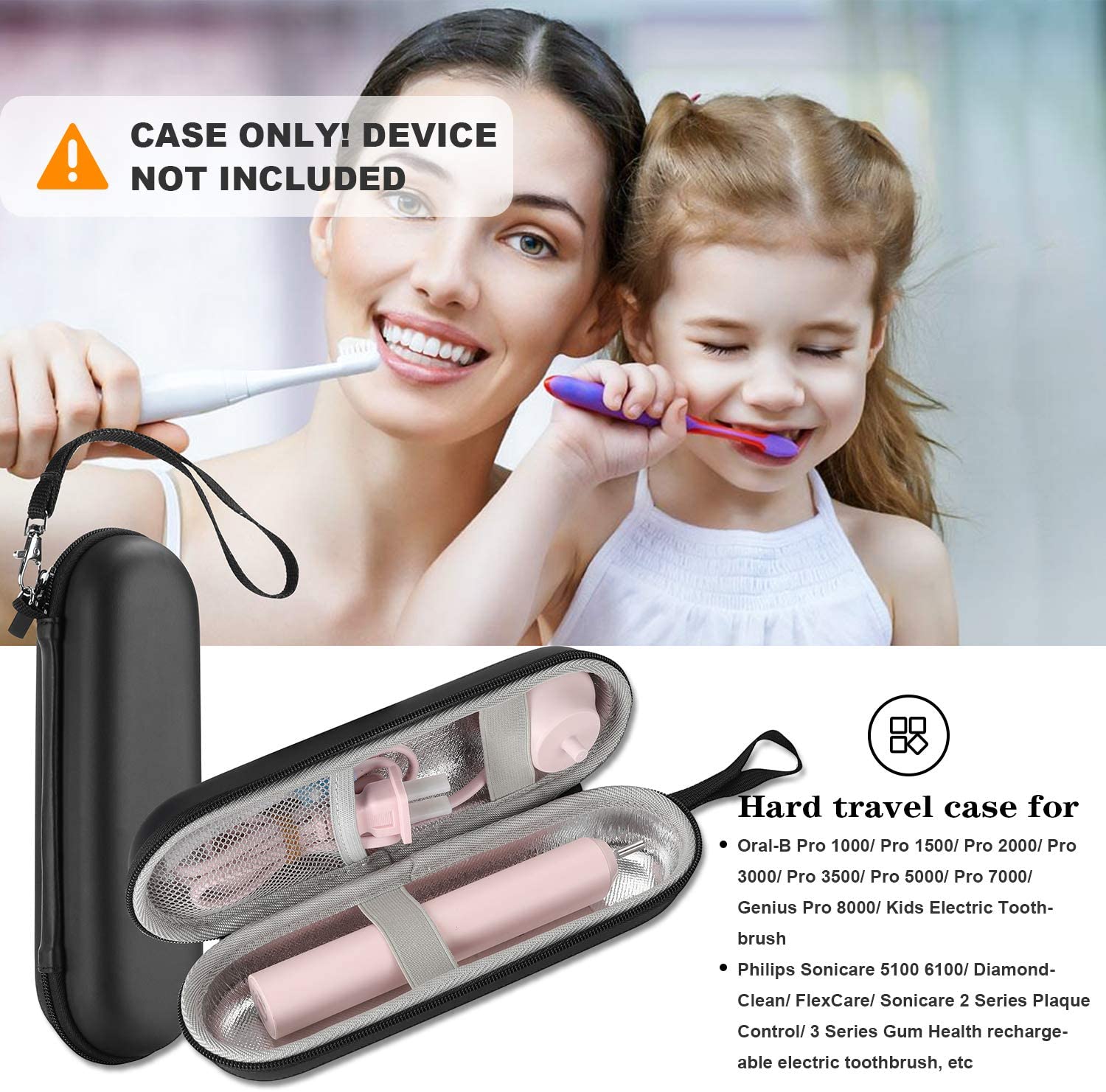 Travel Carrying Case for Electric Toothbrush
