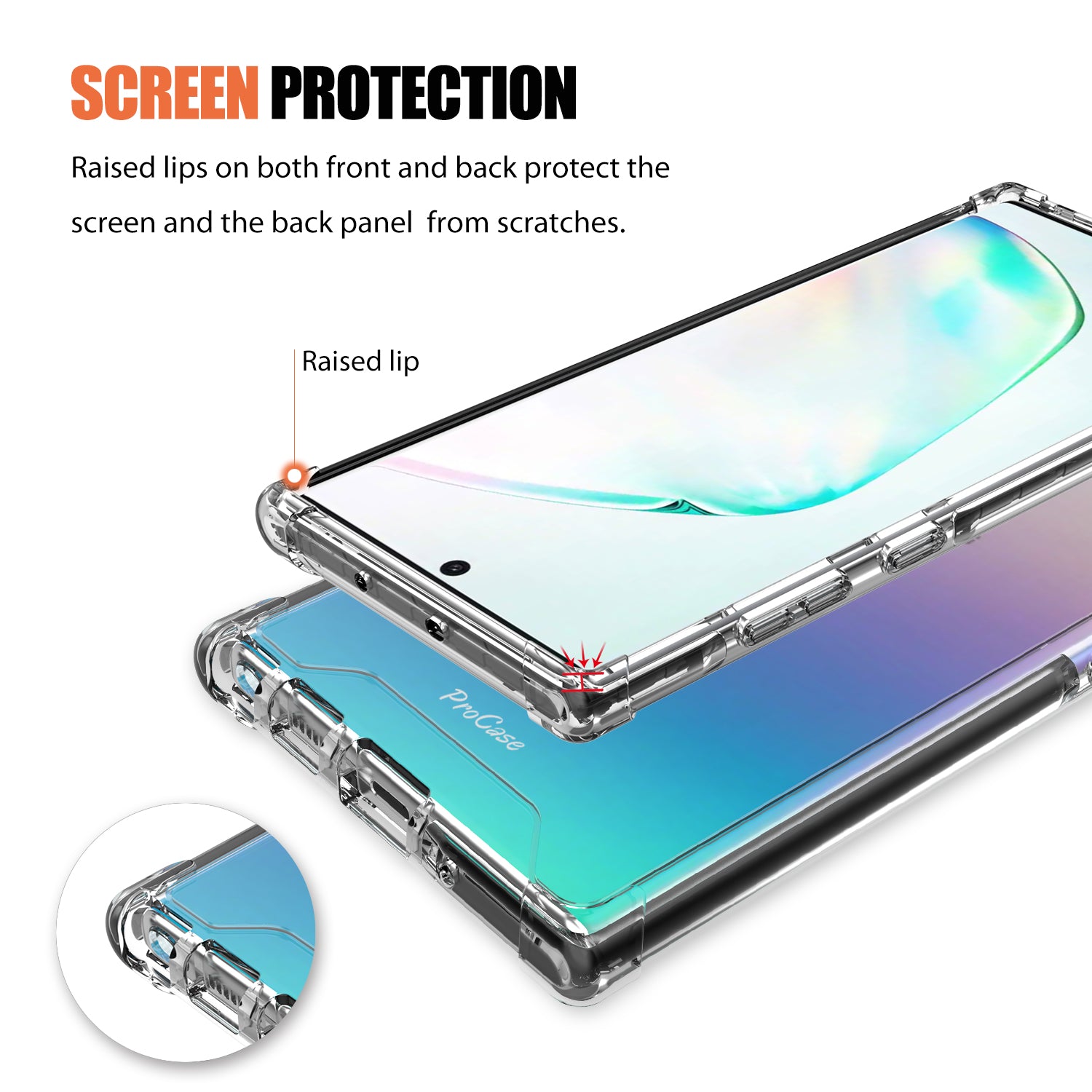 Galaxy Note Protection Clear Case