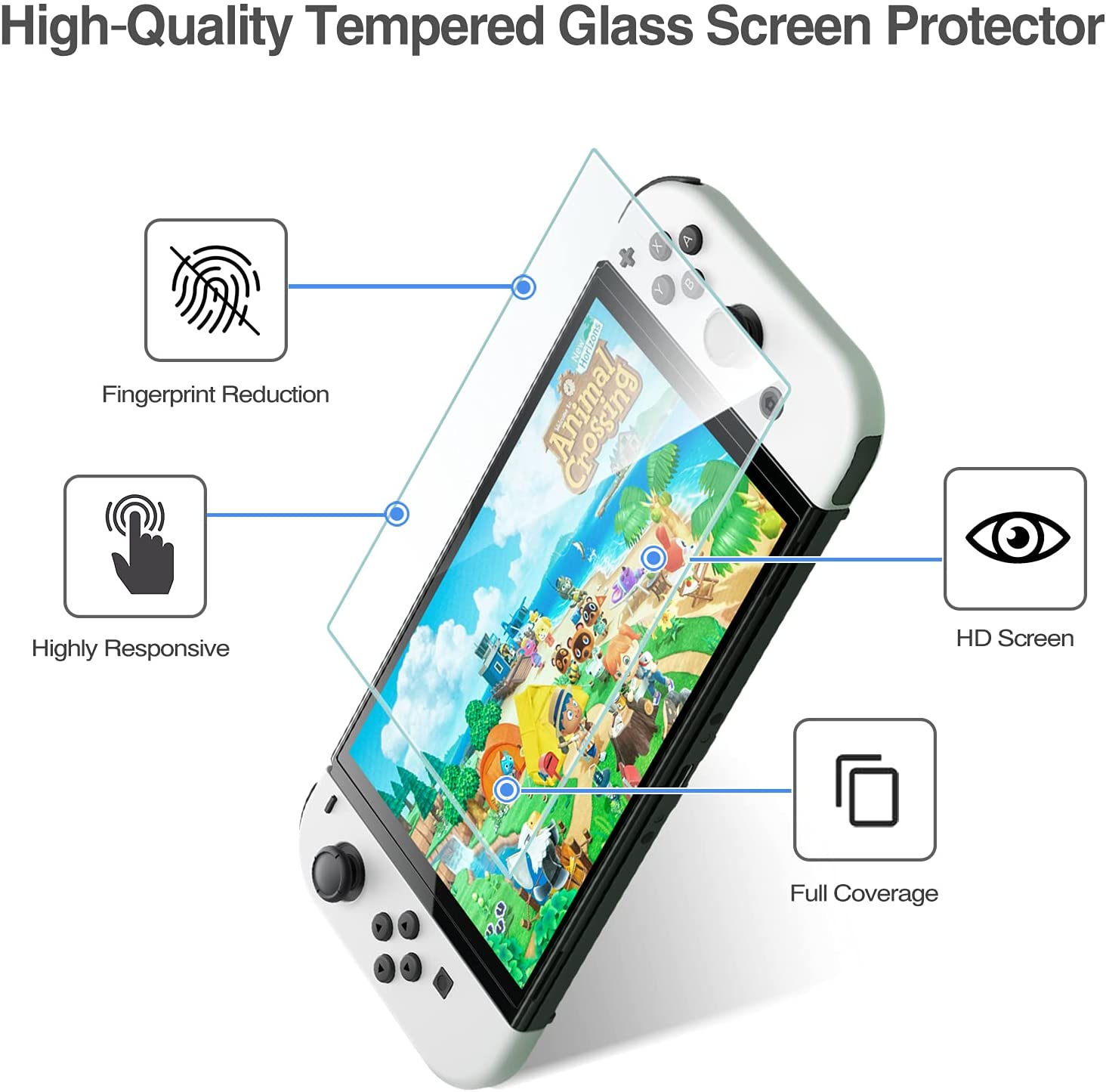 Nintendo Switch OLED 2021 Tempered Glass Screen Protector
