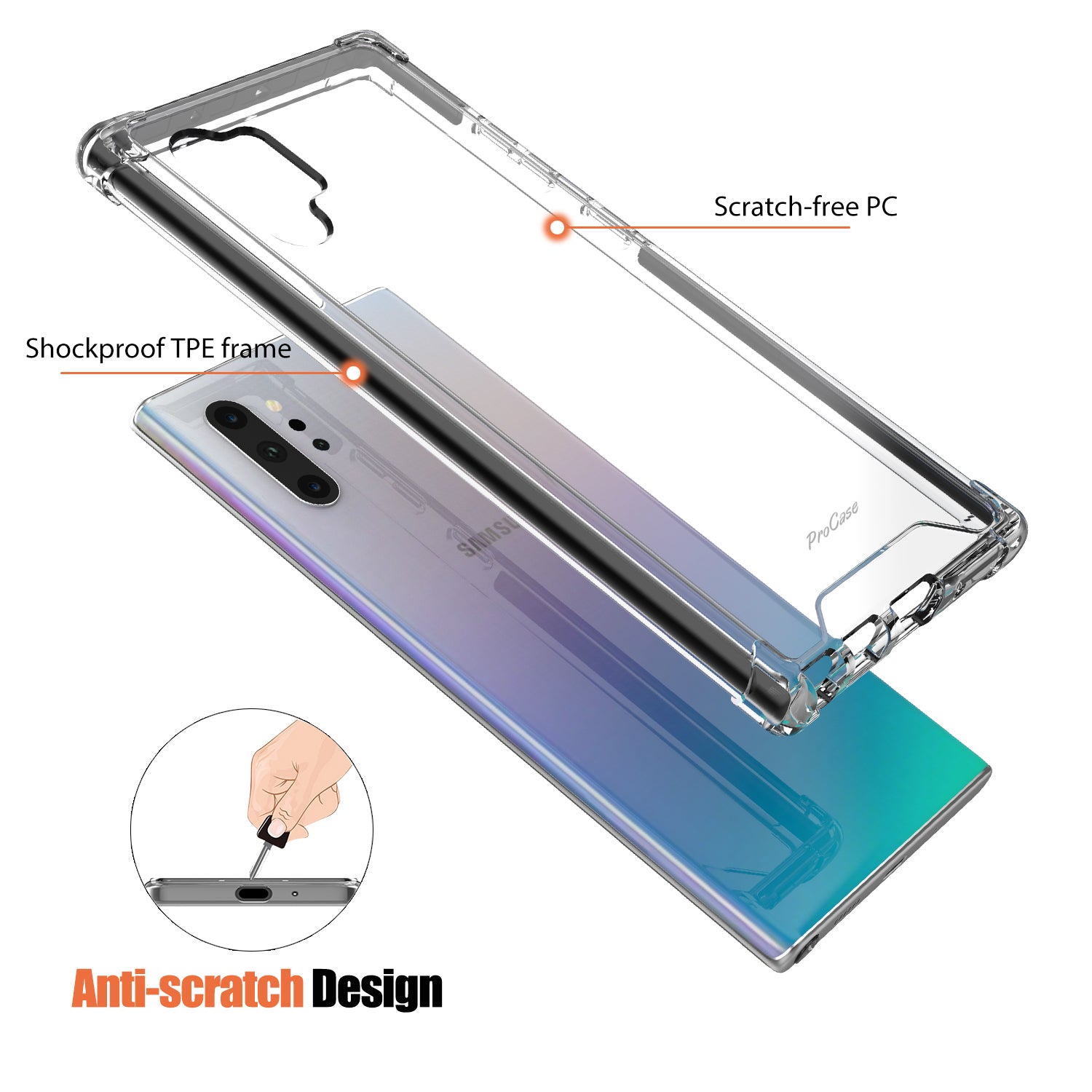 Galaxy Note Protection Clear Case