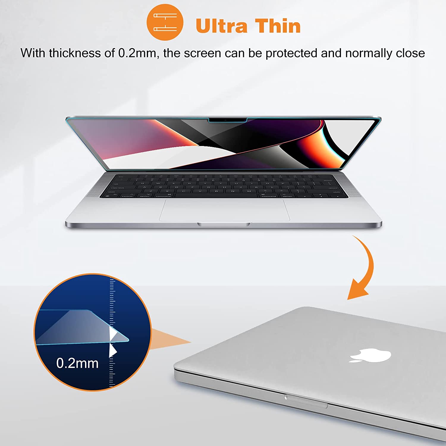 MacBook Pro 16" 2021 / 2023 Tempered Glass Screen Protector