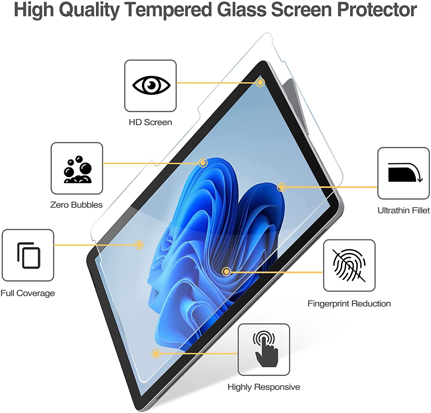 Microsoft Surface Go/ Go 2/ Go 3 10.5" Tempered Glass Screen Protector