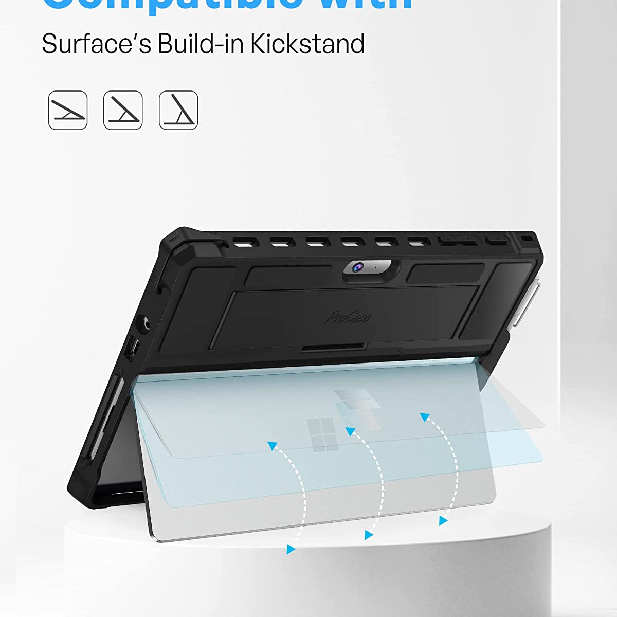 Microsoft Surface Go/ Go 2/Go 3 Shockproof Case with Pen Holder