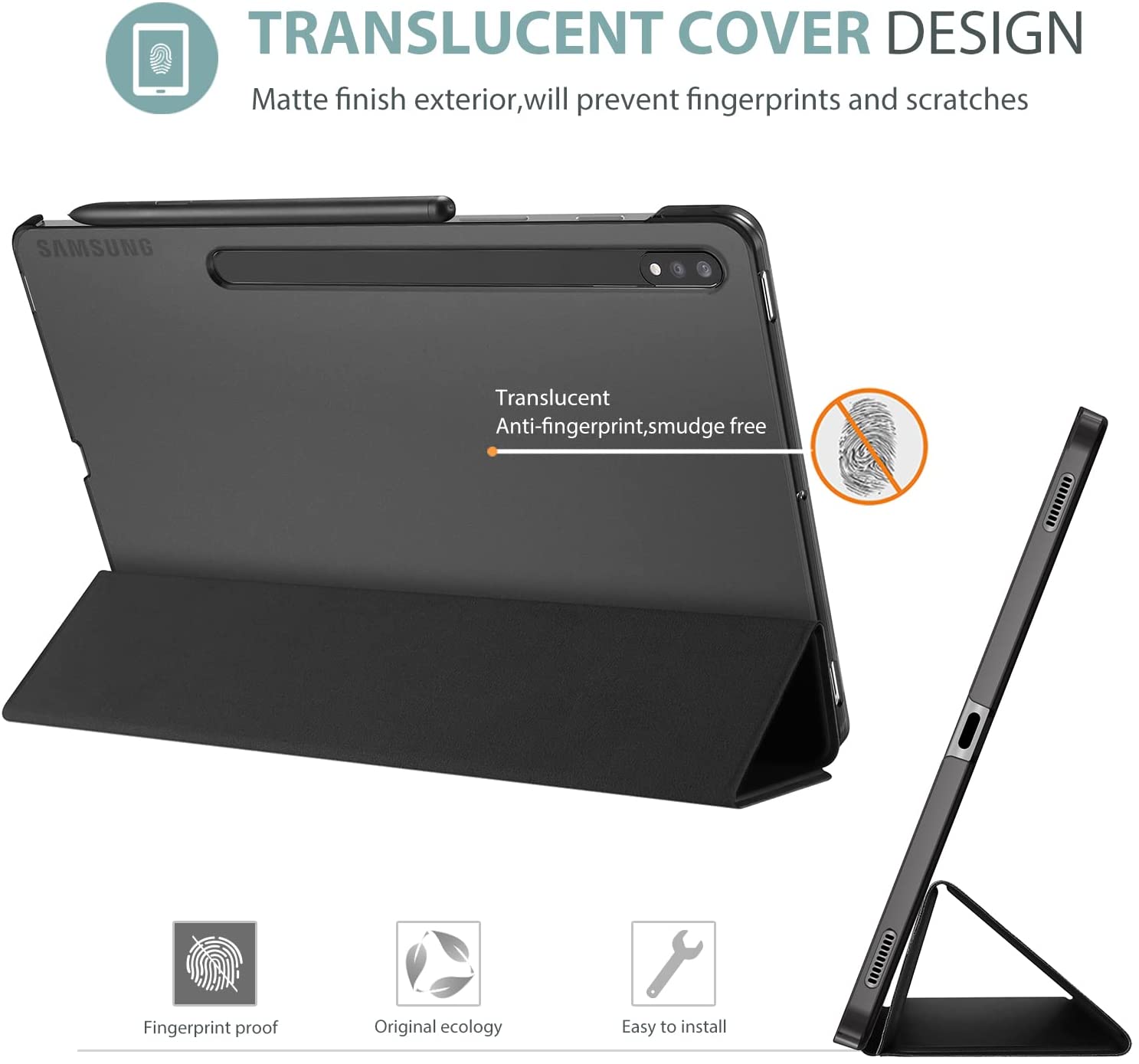 Galaxy Tab A8 10.5 2022 X200 Black Case    