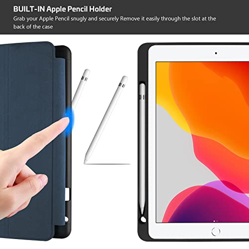 iPad本体 10.2インチ Apple Pencil ケース付き 第1世代Apple Pencil収納用ペンホルダー付き iPadケース iPad10.2