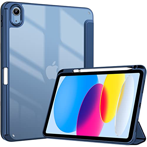 iPad (A16) 11th 2025/ 10th Hybrid blue Case with Pencil Holder 