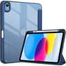 iPad (A16) 11th 2025/ 10th Hybrid blue Case with Pencil Holder 