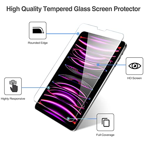 iPad Pro 12.9" 2022/ 2021/ 2020 Screen Protector with Camera Protector