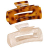 (2 Pack) 4.1" Large Acrylic Hair Claw Clips | Lolalet