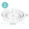 (2 Pack) Lazy Susan Clear Organizer for Cabinet Pantry Storage | Puricon