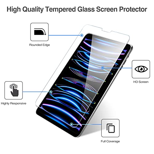 iPad Pro 11" 2022/ 2021/ 2020 Screen Protector with Camera Protector