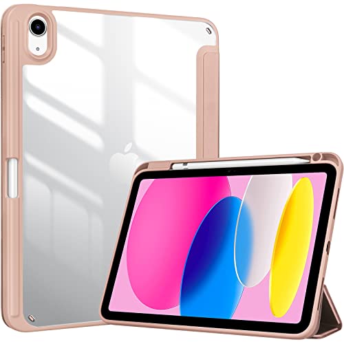 iPad (A16) 11th 2025/ 10th Hybrid beige Case with Pencil Holder 