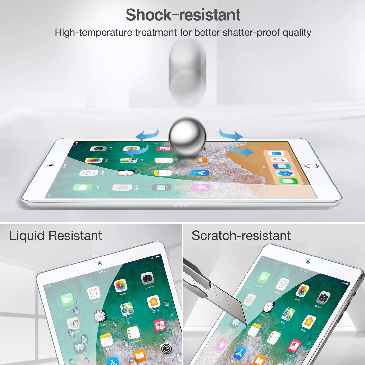 iPad 5th / 6th Gen Tempered Glass Screen Protector