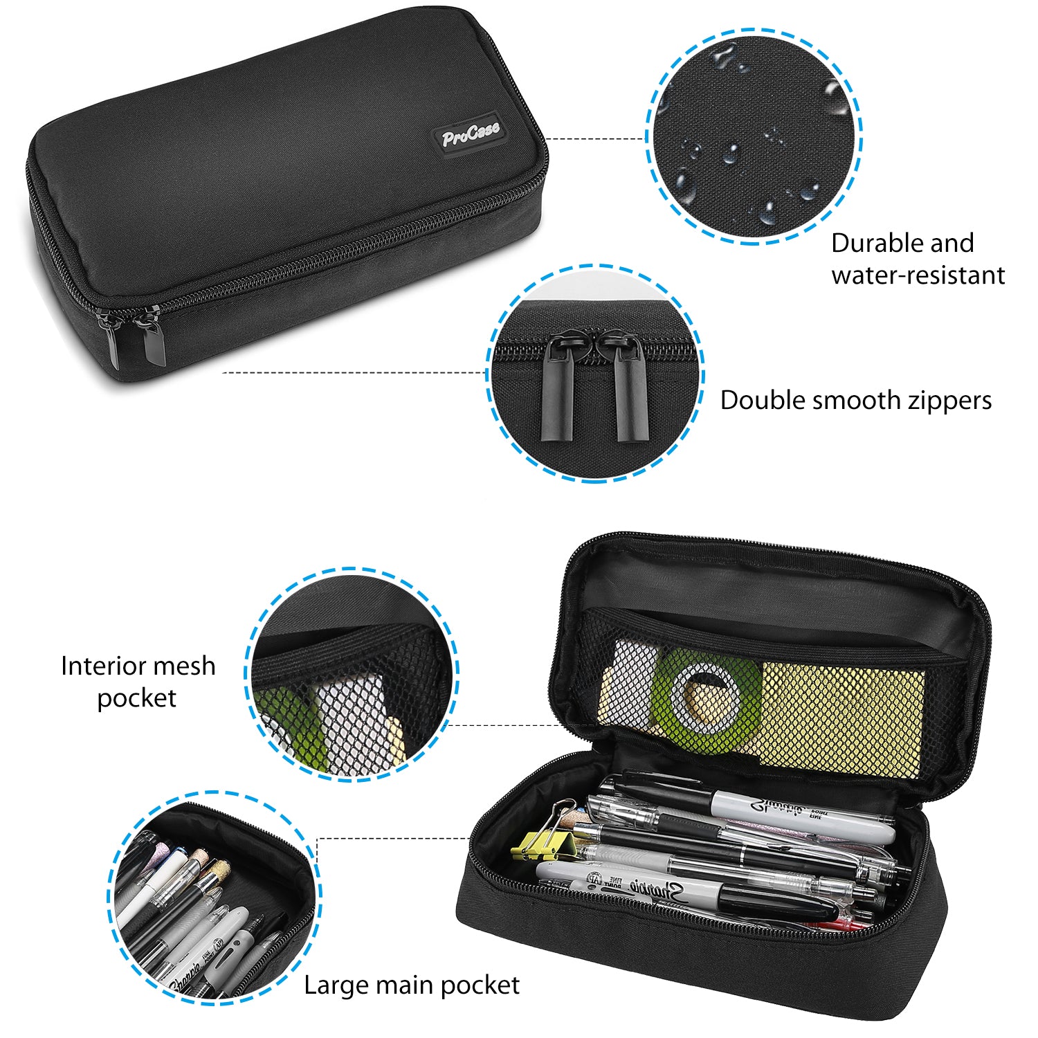 Portable Pencil Bag Pen Case