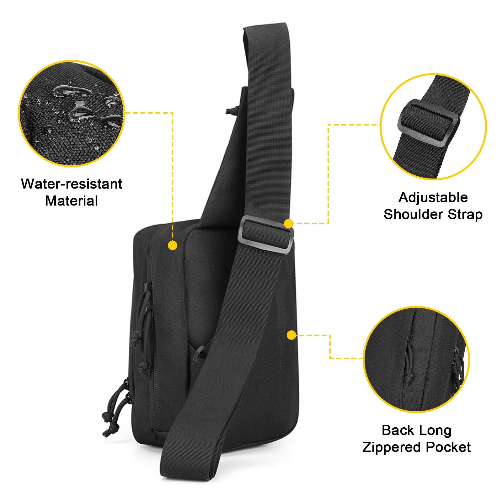 Tactical Pistol Concealed Carry Sling Bag