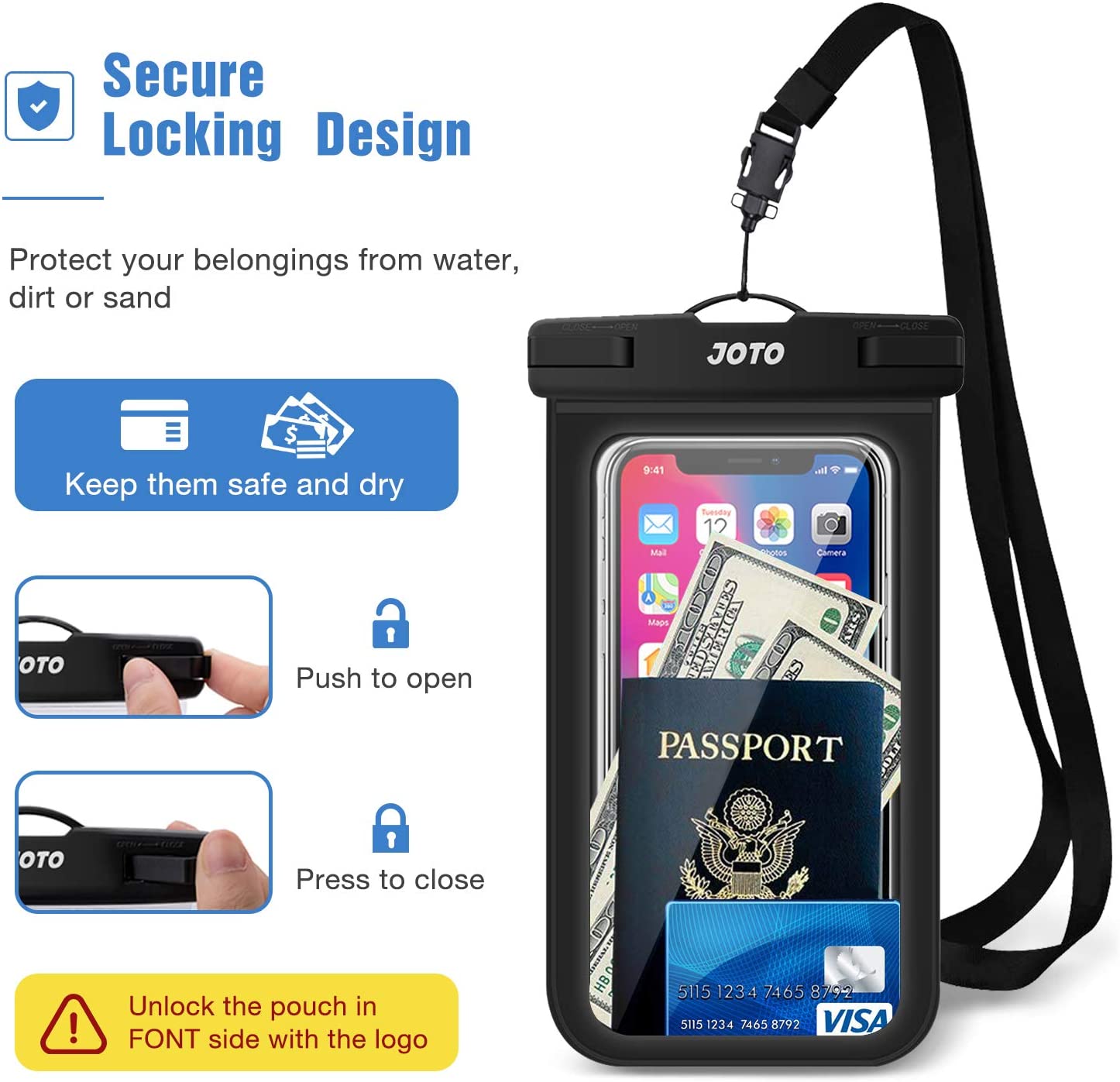 JOTO Waterproof Phone Pouch Case