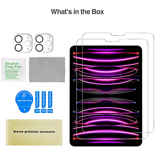 iPad Pro 12.9" 2022/ 2021/ 2020 Screen Protector with Camera Protector