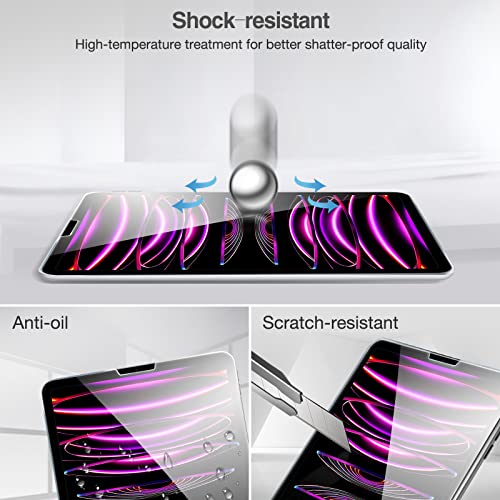 iPad Pro 12.9" 2022/ 2021/ 2020 Screen Protector with Camera Protector