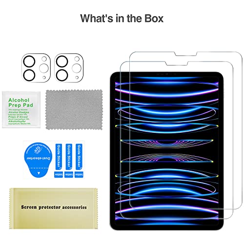iPad Pro 11" 2022/ 2021/ 2020 Screen Protector with Camera Protector