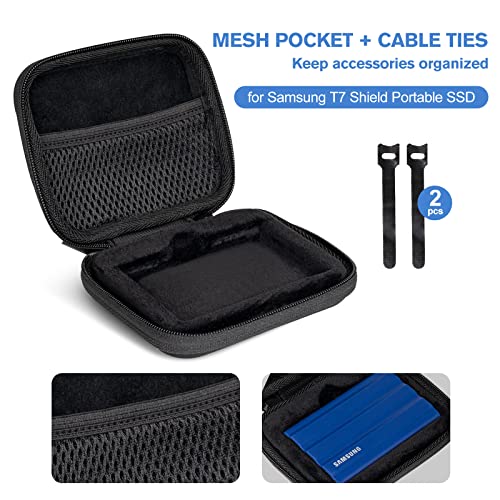 Shockproof Carrying Case for Samsung T7 Shield External SSD