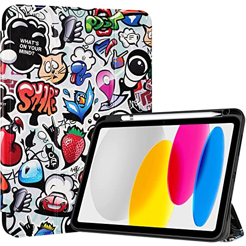 iPad (A16) 11th 2025/10th 2022 Slim Folio Protective Case with Pencil Holder