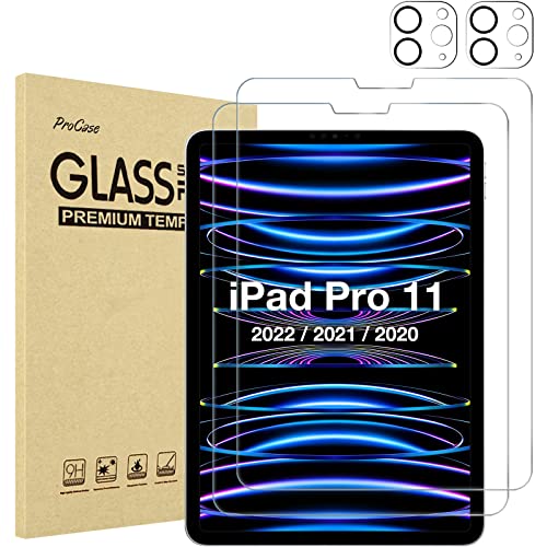 iPad Pro 11" 2022/ 2021/ 2020 Screen Protector with Camera Protector