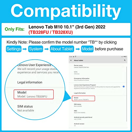 Lenovo Tab M10 10.1" 2022 Slim Folio Stand Case