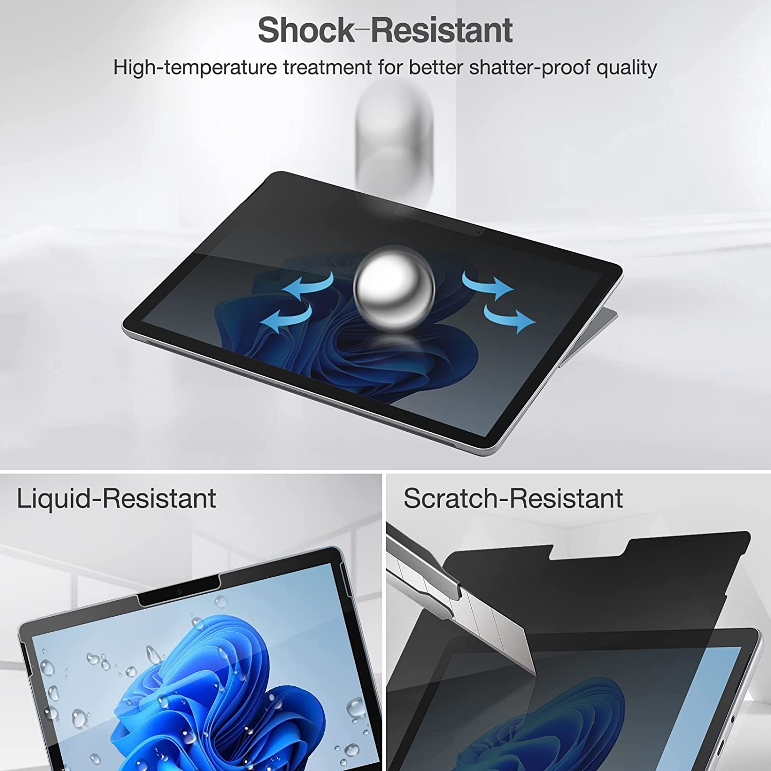 Microsoft Surface Go/ Go 2/Go 3 Privacy Tempered Glass Screen Protector