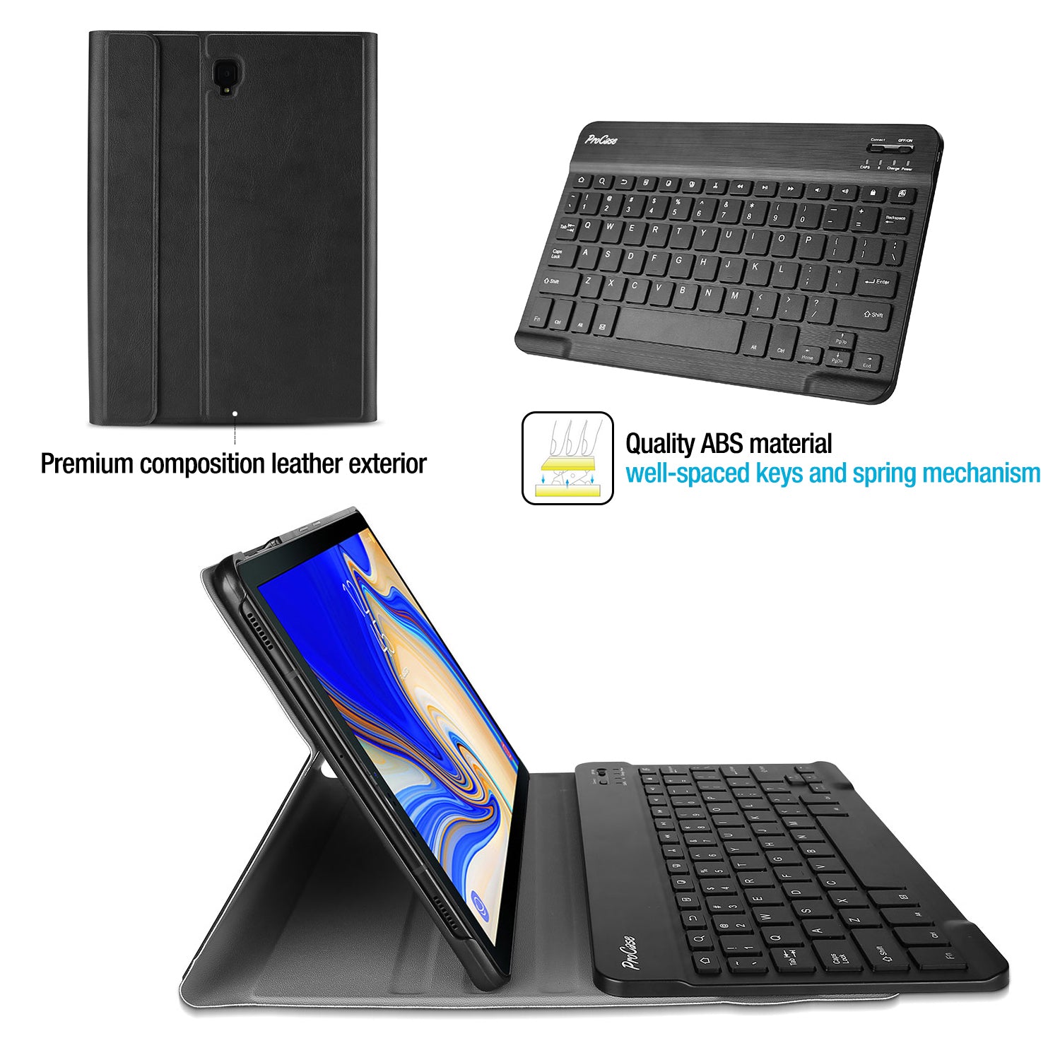 reparatie vuilnis Absoluut Galaxy Tab A 10.5 2018 T590/ T595/ T597 Lightweight Case with Detachab –  Procase